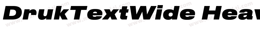 DrukTextWide Heavy字体转换
